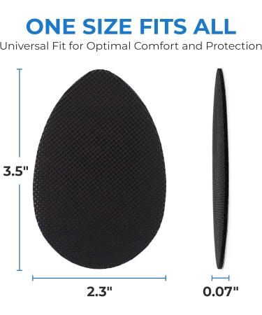 Shoe Sole Protector - 3 Pairs Non-Slip Pads for Enhanced Traction | Durable Black Sole Guards for International Shipping - Buy Online on GoSupps.com