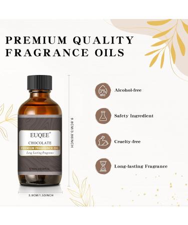 EUQEE Chocolate Fragrance Oil 60ml - Aromatherapy Essential Oil for Home Diffusers & DIY Candle Making - Buy Online on GoSupps.com