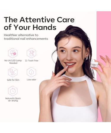 Shop Modelones Acrylic Powder - 6 Colors Transparent Jelly Nude Nail Art - Milky White & Pink - Perfect for 3D Carving & French Extensions - Ideal Gifts for Women - Buy Online on GoSupps.com