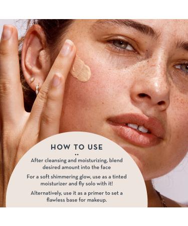 Buy Vegan Glowing Skin Makeup Primer & Moisturizer - Hydrating Pore Minimizer & Tinted Organic Face Primer (Rose Gold) - International Shipping Available - Buy Online on GoSupps.com