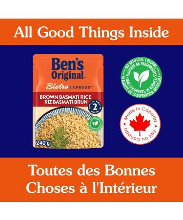 BEN'S ORIGINAL BISTRO EXPRESS Brown Basmati Rice Whole Grain Rice and Side Dish 240g Pouch Brown Basmati 1 - Buy Online on GoSupps.com