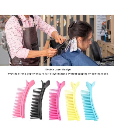Double Layer Hair Sectioning Clip for Salon and Barber Sturdy Clip Design Easy to Use Suitable for Hair Dyeing and Perm Sectioning - Buy Online on GoSupps.com