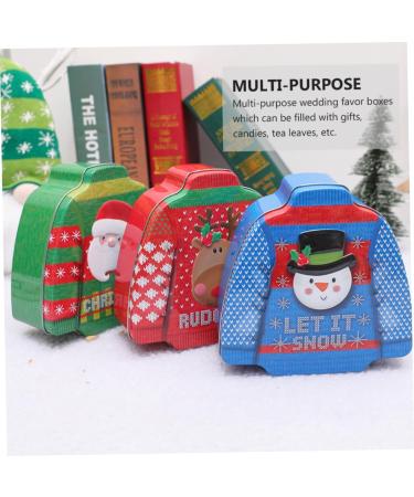 Alipis 1pc Christmas Candy Box Decor Boxes Candy Boxes Candy Containers Child Metal Storage Tank - Buy Online on GoSupps.com