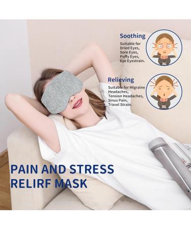 Premium Cooling Sleep Mask for Men & Women - Adjustable Blackout Eye Cover - Ideal Gift for Travel & Home - Dolpiet Gray - Buy Online on GoSupps.com