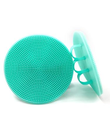 2 Pcs Silicone Body Scrubber for Use in Shower  Shower Brush for Body  Silicone Loofah for Men Women Kids  Bath Scrubber  Body Brush for Showering Home Travel  More Hygienic Than Traditional Loofah