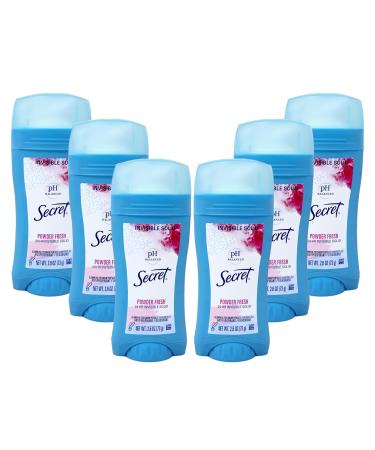 Secret Anti-Perspirant/Deodorant Invisible Solid Powder Fresh 2.6 Oz (Pack of 6) Powder Fresh 2.6 Ounce (Pack of 6)