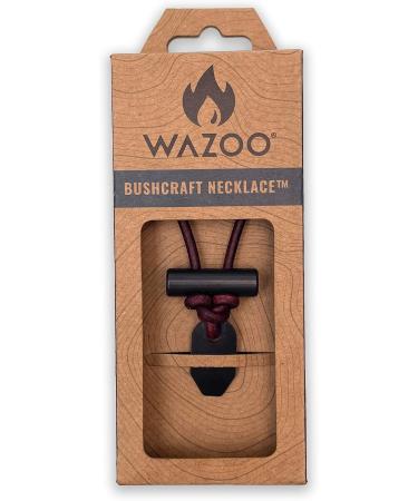 Wazoo Bushcraft Fire Starter Necklace - Handcrafted in USA, Black Ceramic - Buy Online on GoSupps.com
