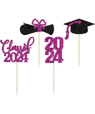 36 Pack Graduation Cupcake Toppers 2024 Glitter Class Of 2024 Cupcake Toppers 2024 Cupcake Toppers Graduation Cupcake Picks Graduation 2024 for Graduation Party Decorations 2024 Purple - Buy Online on GoSupps.com