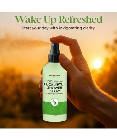 Aromasong Eucalyptus Shower Spray Aromatherapy 100% Natural Eucalyptus Spray for Shower Made in USA, Pure Essential Oil Mist for Sinus Relief & Spa-Like Steam, 4 fl oz 4 Fl Oz (Pack of 1) - Buy Online on GoSupps.com
