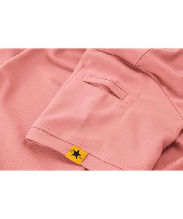 JACKETOWN Men's Moisture Wicking Polo Shirt - Short Sleeve Golf & Outdoor Tactical Polo - X-Large - Coral Red - Buy Online on GoSupps.com