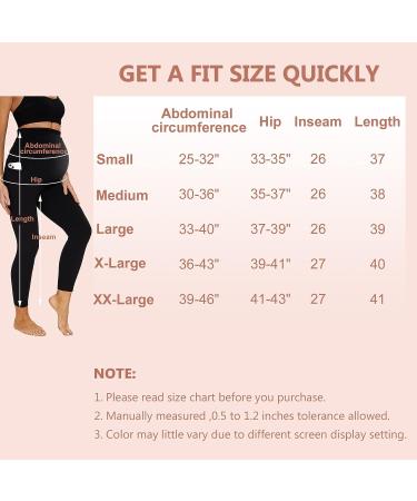 Highdays Women's Maternity Workout Leggings | Over The Belly Pregnancy Yoga Pants - Black, Medium - Buy Online on GoSupps.com
