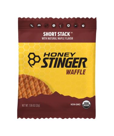 Honey Stinger Organic Short Stack Maple Waffle | Energy Stroopwafel for Exercise, Endurance and Performance | Sports Nutrition for Home & Gym, Pre and Post Workout | Box of 12 Waffles, 12.72 Ounce Short Stack 1.06 Ounce (P…