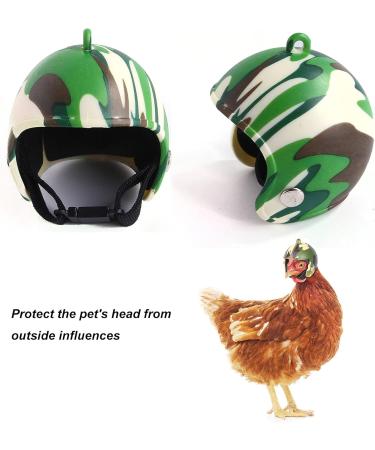 Chicken Helmet Headgear - 3-Piece Plastic Pet Protection Helmets for Chickens & Ducks - Adorable Durable 3 Colors - Buy Online on GoSupps.com