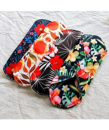 Organic Bamboo Super Absorbent Menstrual Cloth Pads - Reusable & Washable | Includes Storage Bags - Buy Online on GoSupps.com