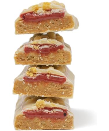 Yubi Raspberry Ripple 12 Pack - Protein Bars - 99 Calories High in Protein and Fibre Low in Sugar Gluten and Dairy Free - 420g - Buy Online on GoSupps.com