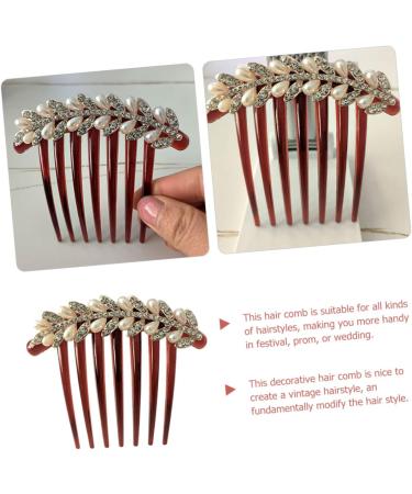 MAGICLULU Wedding Hair Clip Antique Hair Combs for Women Accessories Chinese Hair Accessories Wedding Hair Comb Hanfu Hair Accessories Rhinestone Hair Comb Pearl Hair Comb Hair Comb Wedding - Buy Online on GoSupps.com