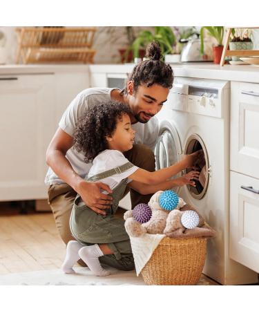 Lifemaison 3Pcs Blue Dryer Balls Reusable Tumble Dryer Dryerballs Fabric Softener Ball for Washing Machine Laundry Energy Saving Tumble Dryer Balls Laundry Balls for Home Washing Machine Quick Drying Purple 3pcs - Buy Online on GoSupps.com