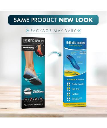 Plantar Fasciitis Insoles with Arch Support for All-Day Pain Relief - Unisex Blue Men 11-11.5 - Buy Online on GoSupps.com