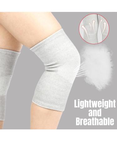 Buy Bamboo Charcoal Knee Brace for Women - Breathable Compression Sleeve Non-Slip Support for Sports & Running - Buy Online on GoSupps.com