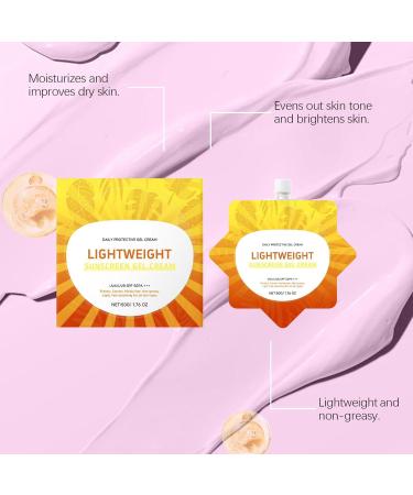 Daily Sunscreen for Face 50g Travel Size Face Cream with Sun Protection NonGreasy Sun Protection Under Makeup for Swimming and Running - Buy Online on GoSupps.com