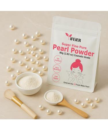 Pure Freshwater Pearl Powder for Skincare - 80g SuperFine Organic Powder for DIY Lotions Creams Serums & Face Masks - Buy Online on GoSupps.com