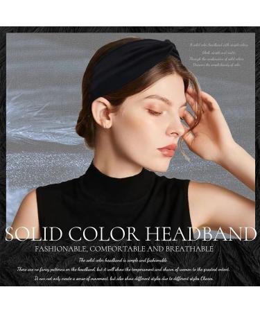 Kavya Wide Boho Headbands for Women - 6 Pack Multicoloured Hair Bands for Yoga and Sports - Buy Online on GoSupps.com