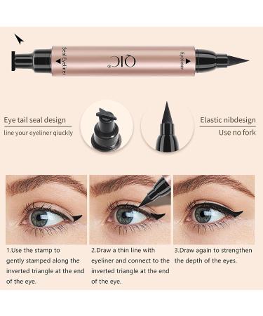 DekRion Winged Eyeliner Stamp Skyblue Liquid Liner - Waterproof, Long-lasting Eye Makeup (1PC) - Buy Online on GoSupps.com