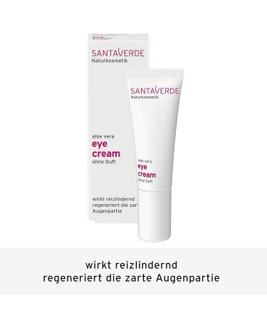 Santaverde Eye Cream - Regenerating Fragrance-Free Formula for Sensitive Skin - Soothes Puffiness with Pure Aloe Vera - 100% Vegan - 10 ml - Buy Online on GoSupps.com