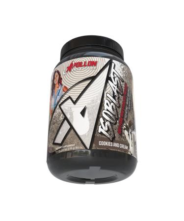 Apollon Nutrition IsoBlast - 100% Whey Isolate Protein Fast-Digesting Low-Carb Low-Fat Protein Powder for Muscle Recovery and Lean Muscle (26 Servings Cookies & Cream) Cookies & Cream 2.43 Pound (Pack of 1)