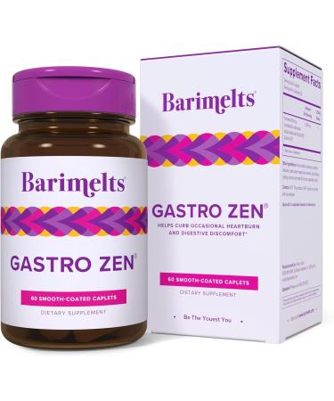 BariMelts Gastro Zen with Gastro-AD for GLP-1 Users and Bariatric Patients - Postbiotics for Heartburn Relief & Gut Health - 60 Smooth-Coated Caplets (1-Month Supply)