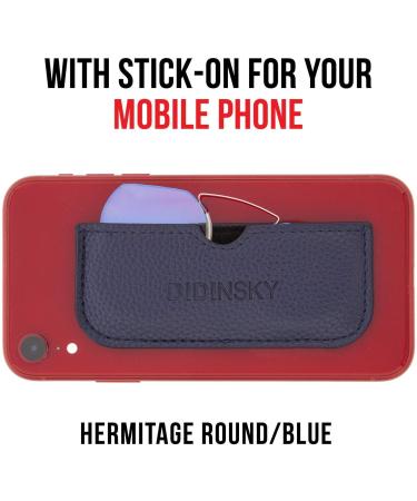 Armless Reading Glasses for Men & Women | Blue Light Blocking Unbreakable Pocket-Size Anti-Glare Hermitage Round Red +2.5 - Buy Online on GoSupps.com