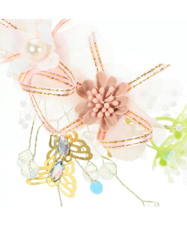 Beaupretty Decor Hair Jewelry Hair Bands Hair Ties Wreath Flower Garland Headbands Floral Headband Flower Headband for Women Flower Headband for Bridal Wedding Metal Hair Accessories Bride - Buy Online on GoSupps.com