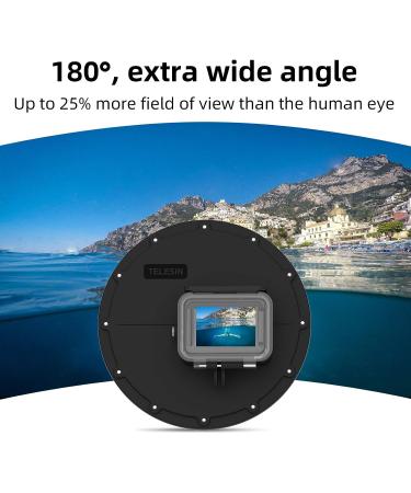 TELESIN Dome Port for GoPro Hero 11/10/9 Black, Underwater Dive Case with Pistol Trigger, Floating Hand Grip - Waterproof Housing and Lens Cover Protector - GoPro 10/9 Accessories - Buy Online on GoSupps.com