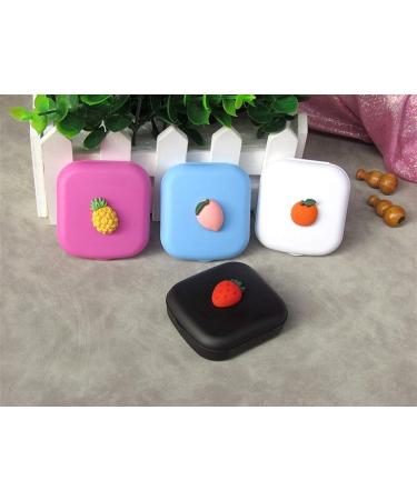 Stylish Lentil & Contact Lens Storage Container with Mirror - Mini Square Box for Sweet Girls - Buy Online on GoSupps.com