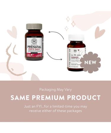 The Honest Company Love the Bump Prenatal Once Daily Supplement - Non-GMO | 30 Count NSF-Certified Tablets - Buy Online on GoSupps.com