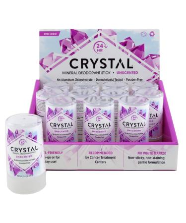 Crystal Deodorant Stick 1.5oz - 12 Pack | Natural, Long-Lasting Protection - Buy Online on GoSupps.com