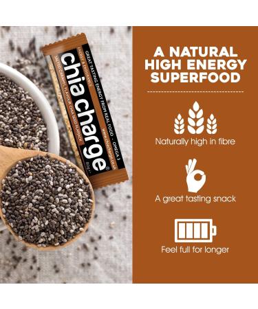 Chia Seed Energy Bars - Nut-Free Mini & Big Flapjacks Pack, Salted Caramel - Running, Gym & Cycling Snack - 20x80g Lunchbox Snack - Buy Online on GoSupps.com