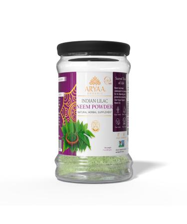 Aryaa Organic Neem Powder 100% Pure Neem Leaf Powder for Clear Skin Healthy Hair Detox Support Immune Boost and Natural Care for Pets & Plants