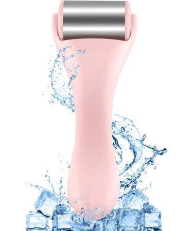 Ice Roller For Face & Eye Puffiness Relief Skin Care Ice Roller Relief Pain Stainless Steel Cold Facial Roller Face Massager (Pink) - Buy Online on GoSupps.com