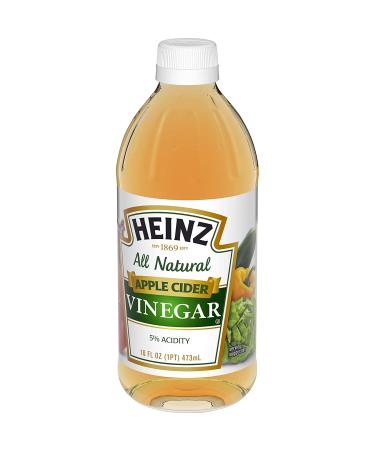 Heinz All Natural Apple Cider Vinegar 16 fl oz Bottle - 5% Acidity - 1 Pound (Pack of 1) - Buy Online on GoSupps.com