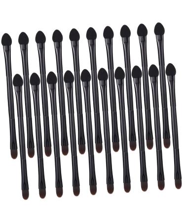 Hemoton 20pcs Double Eye Shadow Makeup Kit Eyeshadow Makeup Brush Women s Suits Make up Plastic Miss Set Mix