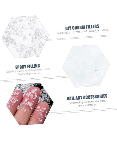 Housoutil Bulk Bud Vases 1 Glass Chip Manicure Flakes 3d Shiny Nail Stickers 0.5X0.3cm transparent - Buy Online on GoSupps.com