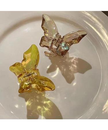 AJOIDR Transparent Butterfly Shape Hair Claw Side Braids Woman Skincare Makeup Washing Face Hair Clip Wedding Party Hair Claw Green - Buy Online on GoSupps.com