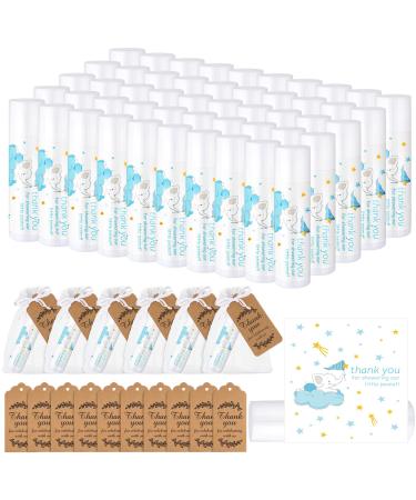 50 Sets Baby Shower Favors for Guests Include Elephant Lip Balm Thank You Tags and Organza Bags Return Gifts for Boys Girls Women Gender Reveal Party Supplies