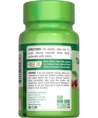 Nature's Truth Tart Cherry Extract Capsules | 1200 mg Non-GMO & Gluten Free | 90 Count Dietary Supplement - Buy Online on GoSupps.com