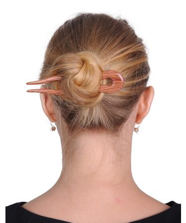 MaryCrafts Wooden Amber Hair Pin Fork Stick Accessory Handmade 5 - Buy Online on GoSupps.com