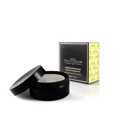 Edwin Jagger SSLPT Limes & Pomegranate 99.9% Natural Traditional Shaving Soap 65g Travel Tub