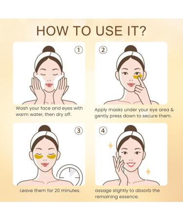 60 patchs Masque Yeux Masque Visage Collagene Hydratant pour Les Yeux Anti Rides Anti Poche pour Femmes et Homme soulager la fatigue et Ridules Soins Des Yeux - Buy Online on GoSupps.com