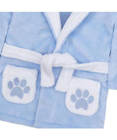 Undercover Lingerie Baby Toddler Soft Fleece Hooded Bathrobe 12-18 Months - Blue Teddy Robe - Buy Online on GoSupps.com