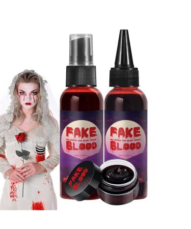 Generisch Halloween Blood - Makeup Spray - 160 ml - Special Effect - Washable - For Clothes and Face Zombies